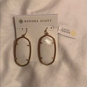 Kendra Scott white earrings